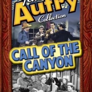 Gene Autry Pat Brady Hugh Farr Karl Farr John Harmon Carey Harrison Marc Lawrence Edmund MacDonald Bob Nolan Lloyd Perryman Sons of the Pioneers Tim Spencer and Ruth Terry in Call of the Canyon 1942