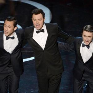 Joseph Gordon-Levitt, Seth MacFarlane and Daniel Radcliffe at event of The Oscars (2013)