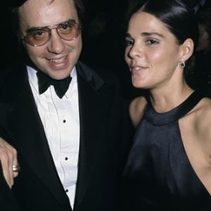 Peter Bogdanovich and Ali MacGraw at the Golden Globe Awards