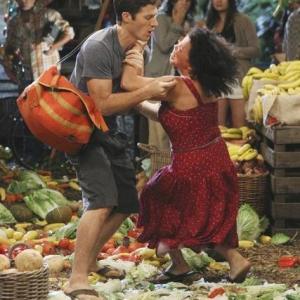 Still of Justina Machado and Zach Gilford in Off the Map (2011)