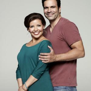 Still of Ricardo Chavira and Justina Machado in Welcome to the Family 2013
