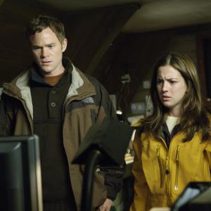 Still of Aaron Ashmore and Martha MacIsaac in The Thaw 2009