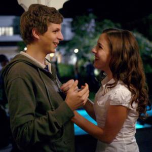 Still of Michael Cera and Martha MacIsaac in Superbad (2007)