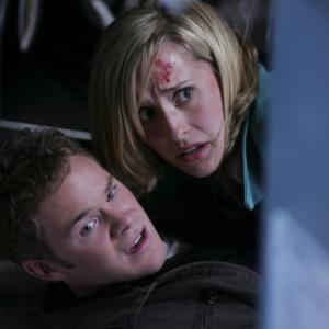 Still of Aaron Ashmore and Allison Mack in Smallville 2001