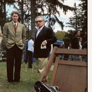 JC Mackenzie And Martin Scorsese on set of The Aviator 