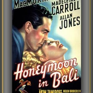 Madeleine Carroll and Fred MacMurray in Honeymoon in Bali 1939