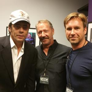 Benicio Del Toro Chic Daniel and Michael Madison at the Downtown Film Festival Los Angeles 2015