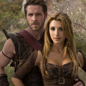 Still of Sean Maguire and India de Beaufort in Kroumld Maumlndoon and the Flaming Sword of Fire 2009