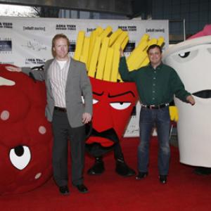 Matt Maiellaro and Dave Willis at event of Aqua Teen Hunger Force Colon Movie Film for Theaters (2007)