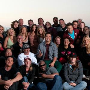 Partial Cast  Crew photo while on the set of Fearless while in Imperial Beach CA