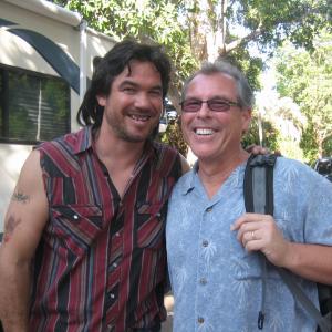 Dean Cain  Mark Maine on the set of Hole in One