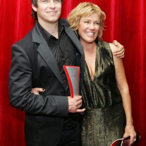 Robyn Malcolm and Anthony Star Qantas Media Awards 2008