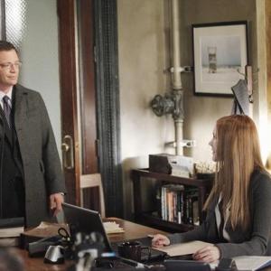 Still of Joshua Malina and Darby Stanchfield in Scandal 2012