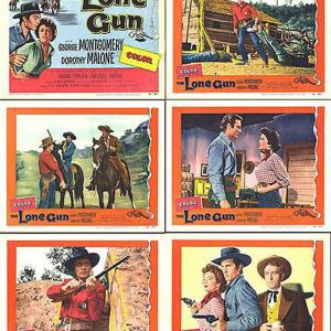 Frank Faylen Dorothy Malone and George Montgomery in The Lone Gun 1954