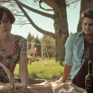 Still of Jena Malone and Luke Grimes in The Wait (2013)