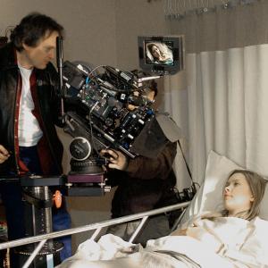 Director William Malone sets up shot of Cherilyn Wilson for PARASOMNIA