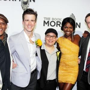 Kevin Mambo Gavin Creel Jared Gertner Samantha Marie Ware and Grey Henson attend The Book Of Mormon after party at Lure on September 12 2012 in Hollywood California