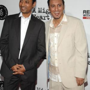 Irrfan Khan and Aasif Mandvi at event of A Mighty Heart (2007)