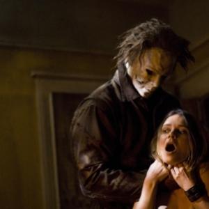 Still of Tyler Mane and Kristina Klebe in Halloween 2007