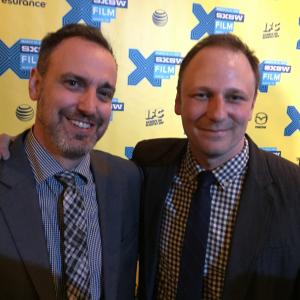 Phil Hay and Matt Manfredi at event of The Invitation 2015