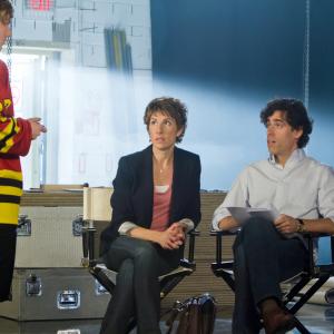 Still of Tamsin Greig, Stephen Mangan and Harry McEntire in Episodes (2011)