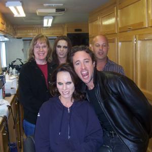 Moonlighting Gang with Amber / and Alex and Our special effects Makeup team. I was Dept Head and part of the team.