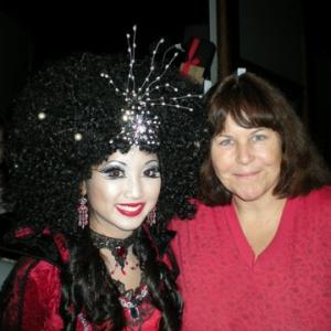 Brenda as witch  with Pam Creatorhead writer of Zack and Cody Tipton Suite LIfe