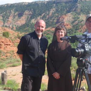 With CREATION cowriter Sr DamienMarie Savino FSE and Director of Photography Wally Tello at Palo Duro Canyon TX