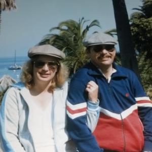 Shari Sharon with Husband John in Hawaii at their lodge in Kona