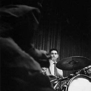 Shelly Manne and June Christy (foreground) in Balboa, 1950. Modern silver gelatin, 12x9.5, signed. $750 © 1978 Bob Willoughby / MPTV