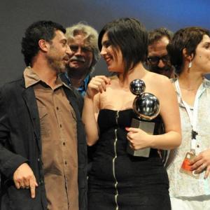 Davide Manuli and Maja Milos in NOVI SAD FILM FESTIVAL, Serbia.