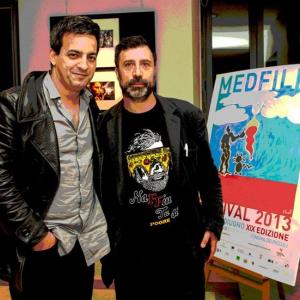 Davide Manuli and Sylvain George at the MEDFILM FESTVAL 2013 in Casa Del Cinema, Rome.