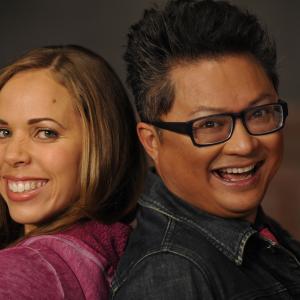 Still of Alec Mapa and Lisette Bustamante in Showville (2013)