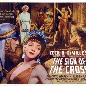 Claudette Colbert Elissa Landi and Fredric March in The Sign of the Cross 1932