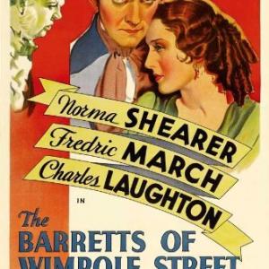 Charles Laughton Fredric March and Norma Shearer in The Barretts of Wimpole Street 1934