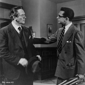 DON KEEFER reprising his Broadway role as Bernard in film version of DEATH OF A SALESMAN with Fredric March as Willy Loman