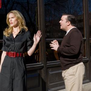 Still of Ricky Gervais and Stephanie March in The Invention of Lying 2009