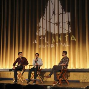 Jeff Marchelletta, Josh Mandel and interviewer Jared Callahan at the 39th Annual Atlanta Film Festival. Plaza Theatre, Atlanta Georgia - March 21, 2015