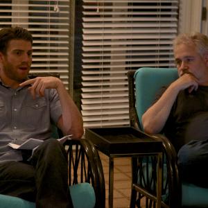 Bryan Greenberg & Michael Maren on the set of A Short History of Decay.