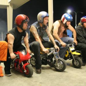 Still of Jason Wee Man Acua Ryan Dunn and Bam Margera in Jackass Number Two 2006