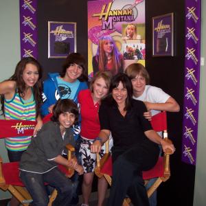 With the cast of Hannah Montana