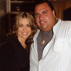 Daniel Margotta and Carmen Electra on the set of Searching for Bobby D in 2005