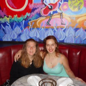 Ellen Jackson, Vasilika Vanya Marinkovic at the Stinking Rose Restaurant