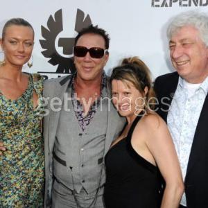 Heidi Jo Markel Avi Lerner Mickey Rourke and Anastasia Makarenko at the Los Angeles premire of The Expendables on August 3 2010