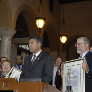 I am standing before The Council of The City of Los Angeles being recognized by a Council Resolution in October of 2009 I saved the Taxpayers of Los Angeles over 25M on Public Utility Costs paid by The City