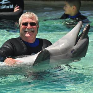 Timothy Marxer at Sea World ib his 70th birthday