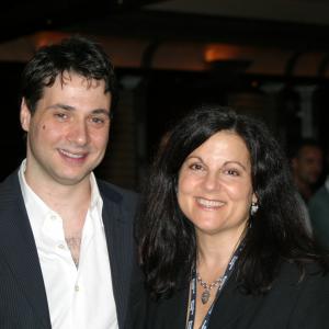 Adam Ferrara and Debra Markowitz at the Long Island International Film Expo