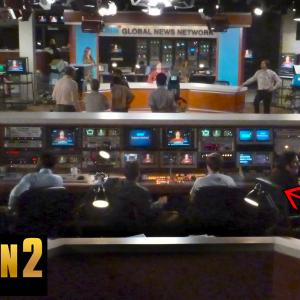 ANCHORMAN 2 - GNN News Studio. A custom built TV studio. The fully functional studio is seen throughout much of the film.