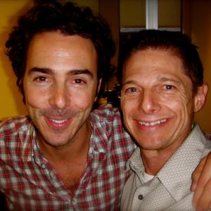 Shawn Levy and Todd on set of Date Night