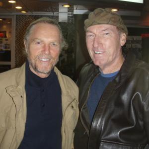 William Water with friend, Ed Lauter, at the Hollywood Premiere of 